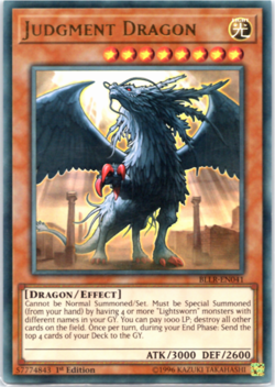 Judgment Dragon - BLLR-EN041 - Ultra Rare - 1st Edition - Yugioh - Image 1