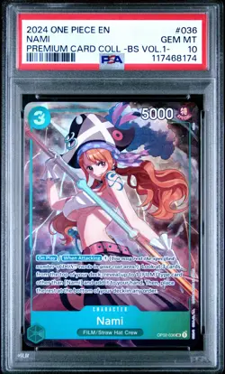 2024 ONE PIECE PREM CARD COLL -BEST SELECTION VOL.1- #036 NAMI PSA 10 - Image 1