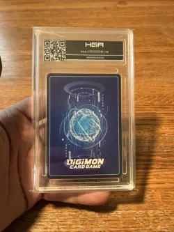 Digimon Card Game Angewomon BT11-042 Rare Dimensional Phase - Graded HGA 9.5 - Image 4