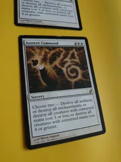 Austere COmmand. Rare SOrcey MTG 2 Card. Lorwyn. - Image 4