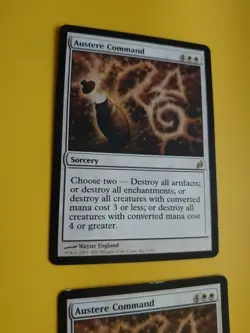 Austere COmmand. Rare SOrcey MTG 2 Card. Lorwyn. - Image 5