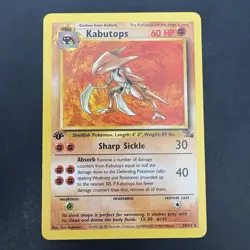 Pokemon TCG Kabutops 1st Edition 24/62 Fossil Unlimited Non-Holo Card LP - Image 1