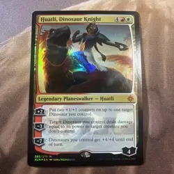 MTG / Huatli, Dinosaur Knight / Foil / Nm & Never Played - Image 1