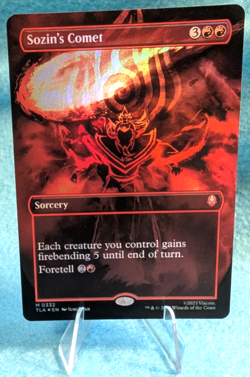 x1 Sozin's Comet (Borderless) (Foil) - Avatar: The Last Airbender - #332 - Image 1