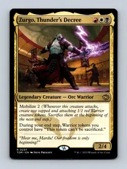 Zurgo, Thunder's Decree Tarkir: Dragonstorm Non-Foil MTG NM - Image 1