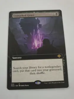 Unmarked Grave Extended Art Modern Horizons 2 MTG Mint Condition - Image 1