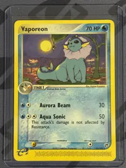 Pokemon TCG - Vaporeon 25/100 Normal - Lightly Played - Vintage 2003 E-Reader - Image 1