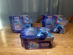3x Paradox Destinies Tin [Iron Crown ex] - Pokemon TCG-Scarlet & Violet SEALED - Image 1