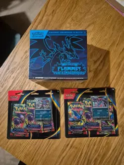 Lot ETB + 2 tripack pokemon me02 flammes fantasmagoriques neuf scelle Fr - Image 1