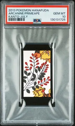 2013 POKEMON HANAFUDA KANTO JULY ARCANINE/PRIMEAPE PSA 10 - Image 1