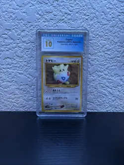 CGC UNIVERSAL Pristine 10 Japanese Pokemon (2001) Togepi Darkness, and to Light - Image 1