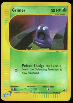 Pokemon 2003 Aquapolis - Grimer- Reverse Holo - 79 - Image 1