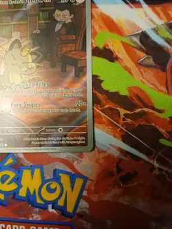 Pokemon TCG Team Rockets Meowth Card 203/182 Destined Rivals Set - Image 1