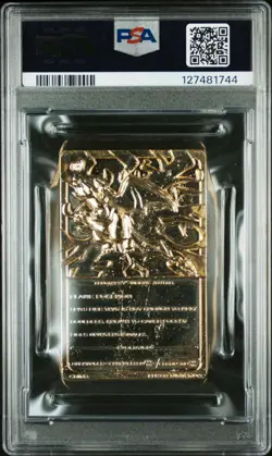 1999 BURGER KING POKEMON GOLD METAL CARD CHARIZARD PSA 8 NM-MINT LOW POP! - Image 2