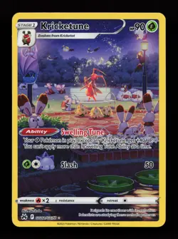 Kricketune GG02/GG70 Ultra Rare Crown Zenith: Galarian Gallery Pokemon Card - Image 1