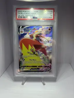 Blaziken VMAX PSA 10 English Pokemon Card TG15/TG30 Silver Tempest 2022 - Image 1