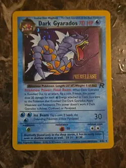 Dark Gyarados (Prerelease) 08/82 Wotc Promo Holo ?? Vintage Pokemon Rare Card?? - Image 1