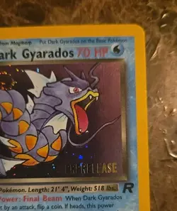 Dark Gyarados (Prerelease) 08/82 Wotc Promo Holo ?? Vintage Pokemon Rare Card?? - Image 3
