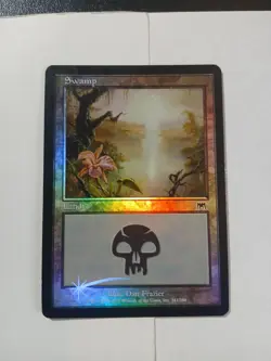 Magic The Gathering Swamp (Foil #341) Onslaught Near Mint Condition. ●7 - Image 1