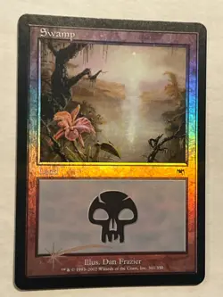 MTG - Swamp (341) - Onslaught - Foil - LP - Magic the Gathering - Image 1