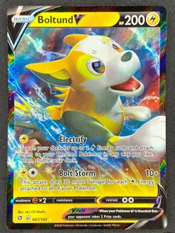 Pokemon Boltund V 067/192 RCL Rebel Clash NM - Image 1