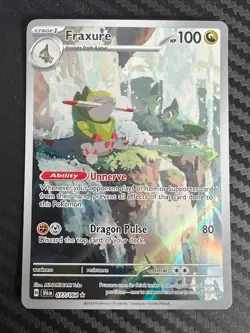 Pokemon TCG Fraxure 077/064 Shrouded Fable Illustration Rare Holo NM - Image 1