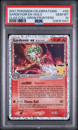 2021 POKEMON CELEBRATIONS CLASSIC COLL #93 GARDEVOIR EX-HOLO PSA 10 - Image 1