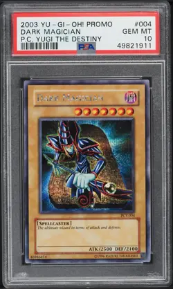 2003 YUGIOH PCY-004 DARK MAGICIAN SECRET RARE HOLO PSA 10 GEM MINT #49821911 - Image 1