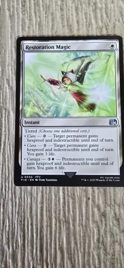 Restoration Magic: Final Fantasy MTG Card in Near Mint Condition - Image 1