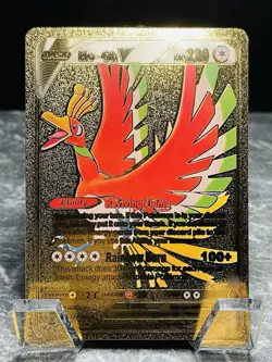 Ho-Oh V Gold Display Card Pokemon TCG - Image 1