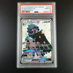 PSA 10 Decidueye GX SV47/SV94 Pokemon Hidden Fates Holo Graded Card - Image 1