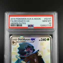 PSA 10 Decidueye GX SV47/SV94 Pokemon Hidden Fates Holo Graded Card - Image 2