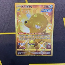 Octillery 178/163 Pokemon Card Battle Styles Gold Secret Rare Near Mint - Image 1