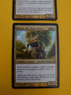 Doran, the Siege Tower x2 Treefilk Shaman MTG rare 2 Card. Lorwyn. - Image 2