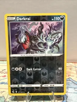 Pokemon Darkrai TCG Fusion Strike Reverse Holo Uncommon Card 167/264 - Image 1