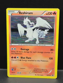 Pokemon TCG Reshiram BW004 Holo Black White Promo Card - Image 1