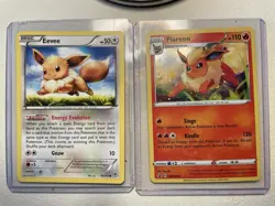 Pokemon TCG Eevee Flareon - Very Good Condition - Eevee 80/111 Flareon SWSH041 - Image 1
