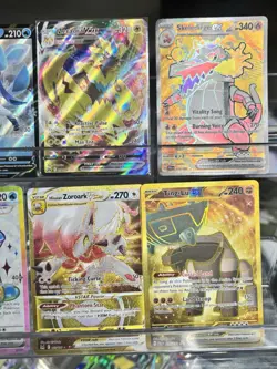 Pokemon TCG Full Art Trainer & Pokemon Mixed Lot Of (8) Vmax, Ex ..Mint... - Image 3