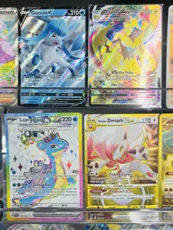 Pokemon TCG Full Art Trainer & Pokemon Mixed Lot Of (8) Vmax, Ex ..Mint... - Image 4