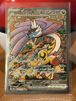Raging Bolt ex 166/131 SIR Pokemon TCG SV: Prismatic Evolutions NM - Image 1