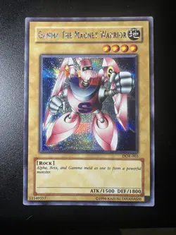 Yu-Gi-Oh! Gamma the Magnet Warrior DOR-003 Unlimited Prismatic Secret Rare LP - Image 1