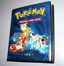 POKEMON Wizards of the coast 1999 binder full w/95 cards many HOLO/FOILS - Image 1