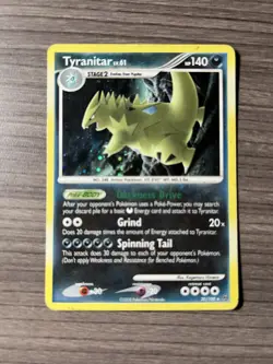 Tyranitar Lv.61 30/100 Stormfront Holo Rare Pokemon Card TCG 2008 - Image 1