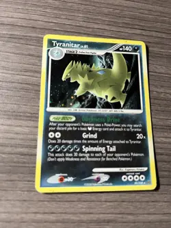 Tyranitar Lv.61 30/100 Stormfront Holo Rare Pokemon Card TCG 2008 - Image 2