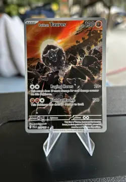 Pokemon TCG Paldean Tauros Scarlet & Violet Paldea Evolved Holo Card 218/193 - Image 1