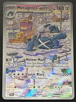 Metagross 178/162 NM -Illustration Rare Pokemon Card- Temporal Forces (6s) - Image 1