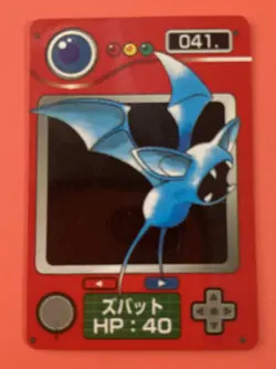 Zubat No.041 Pokemon Zukan Mini Card Nintend very rare Japanese F/S - Image 1