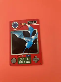 Zubat No.041 Pokemon Zukan Mini Card Nintend very rare Japanese F/S - Image 3
