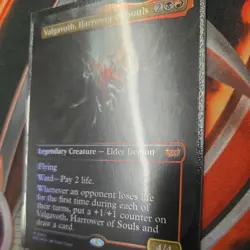 BORDERLESS Valgavoth, Harrower of Souls DSC MTG Duskmourn Commander EXTENDED ART - Image 2