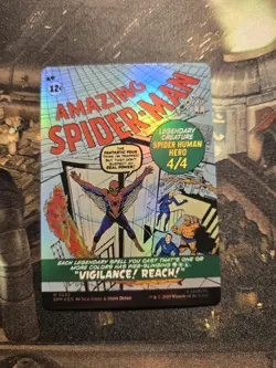 Peter Parker (0232) (Borderless) -Foil Near Mint MTG Marvel's Spider-Man - Image 2
